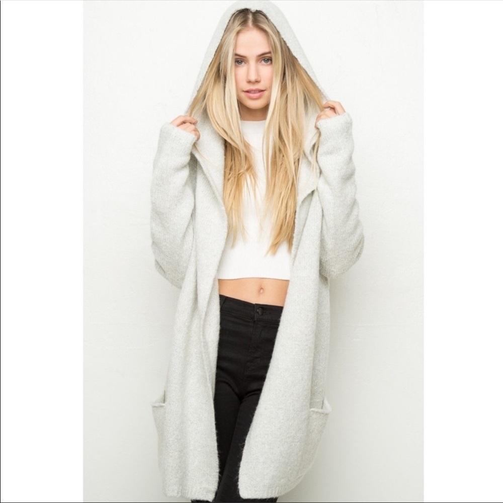 - Grey brandy Melville knit cardigan